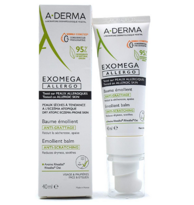 Εικόνα της A-DERMA EXOMEGA ALLERGO EMOLLIENT BALM 40ML