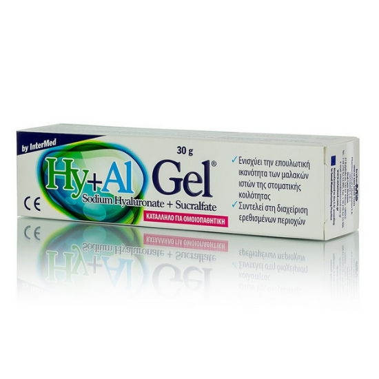 Εικόνα της INTERMED HY+AL GEL 30G.  Intermed Hy+Al Gel Στοματική Γέλη Επούλωσης Μαλακών Ιστών, 30g