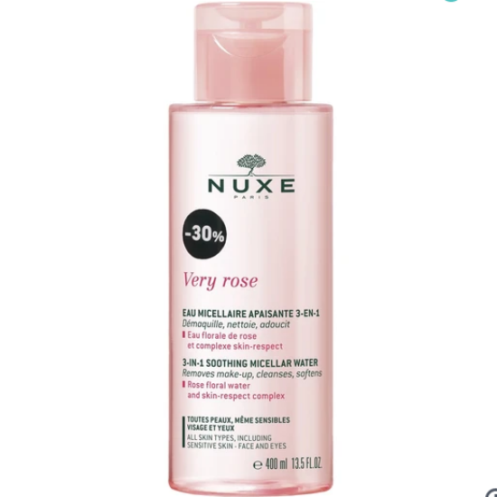 Εικόνα της NUXE PROMO VERY ROSE 3-IN-1 SOOTHING MICELLAR WATER 400ML