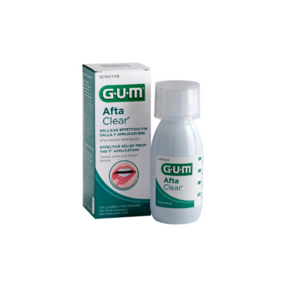 Εικόνα της GUM AFTA CLEAR MOUTHRINSE 120ML