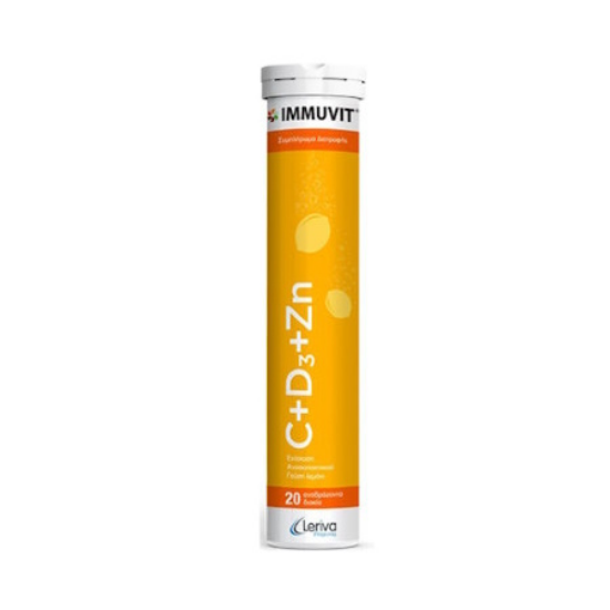 Εικόνα της IMMUVIT C+D3+ZN LEMON FLAVOUR (20EFF.TABS)