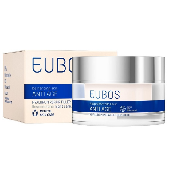 Εικόνα της EUBOS ANTI AGE HYALURON REPAIR FILLER NIGHT CREAM ΜΕ ΥΑΛΟΥΡΟΝΙΚΟ ΟΞΥ 50ML