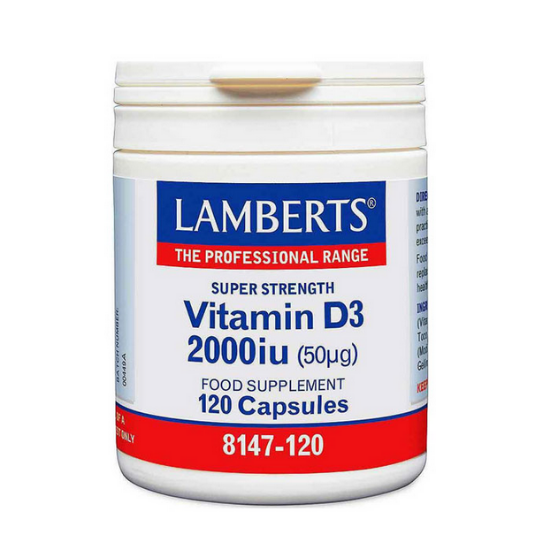 Εικόνα της LAMBERTS VITAMIN D3 2000IU (50MG) 120CAPS