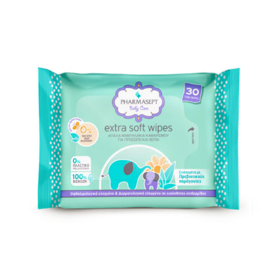 Εικόνα της PHARMASEPT BABY CARE EXTRA SOFT WIPES 30TMX