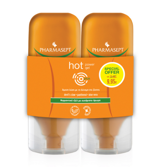 Εικόνα της PHARMASEPT PROMO HOT POWER GEL PLUS 2x100ML