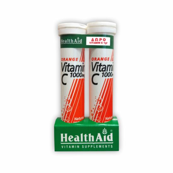 Εικόνα της HEALTH AID VIT C 1000MG 20EFF+VIT C 1000MG 20EFF ORANGE