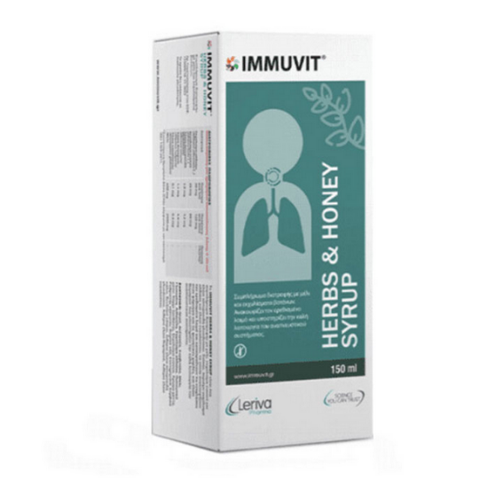 Εικόνα της IMMUVIT ADULTS HERBS & HONEY SYRUP 150ML