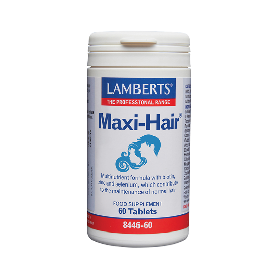 Εικόνα της LAMBERTS MAXI HAIR ΦΟΡΜΟΥΛΑ ΚΑΤΑ ΤΗΣ ΤΡΙΧΟΠΤΩΣΗΣ & ΕΝΔΥΝΑΜΩΣΗΣ ΤΩΝ ΜΑΛΛΙΩΝ 60TABLETS.