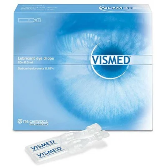 Εικόνα της VISMED LUBRICANT EYE DROPS (MONODOSE) 20ambs x 0,30ml