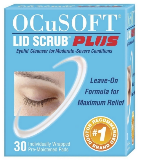 Εικόνα της OCUSOFT LID SCRUB PLUS PADS, 30TMX