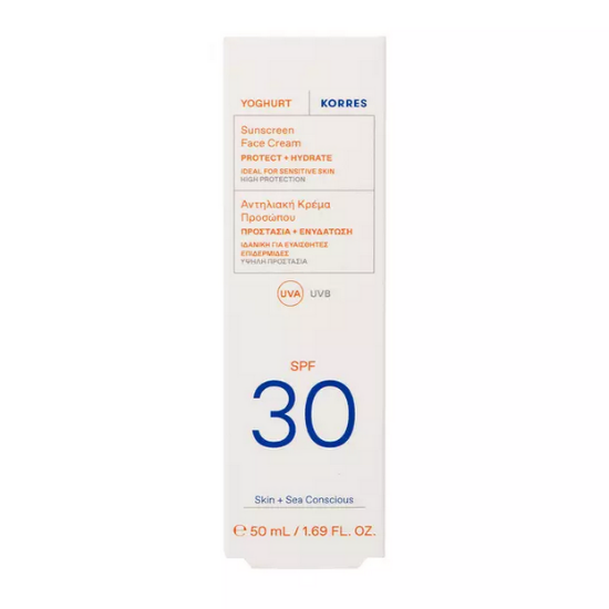 Εικόνα της KORRES YOGHURT SUNSCREEN FACE CREAM SPF30 50ML