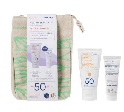 Εικόνα της KORRES PROMO YOGHURT TINTED SUNSCREEN FACE CREAM SPF50, 50ml & ΔΩΡΟ FOAMING CREAM CLEANSER, 20ml