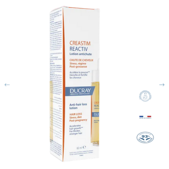 Εικόνα της DUCRAY CREASTIM REACTIV LOTION, ΛΟΣΙΟΝ ΚΑΤΑ ΤΗΣ ΤΡΙΧΟΠΤΩΣΗΣ, 60ML