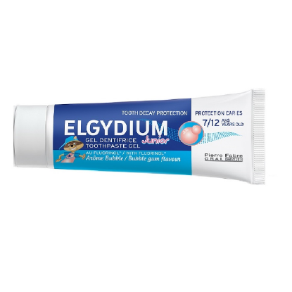 Εικόνα της ELGYDIUM JUNIOR BUBBLE TOOTHPASTE, ΟΔΟΝΤΟΠΑΣΤΑ ΓΙΑ ΠΑΙΔΙΑ 7-12 ΕΤΩΝ, ΜΕ ΓΕΥΣΗ ΤΣΙΧΛΟΦΟΥΣΚΑ, 1400ppm, 50ml