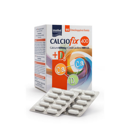 Εικόνα της INTERMED CALCIOFIX 400 (CALCIUM 600MG + CHOLECALCIFEROL 400I.U.)  90TABS