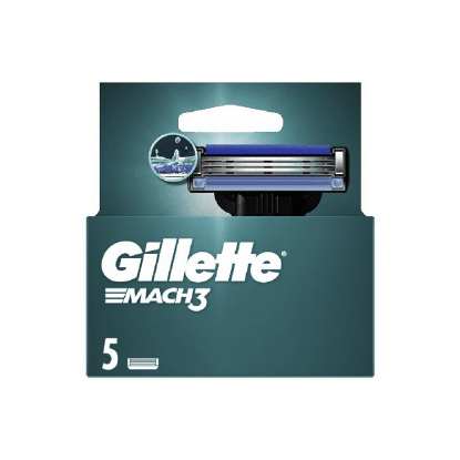 Εικόνα της GILLETTE MACH3 ΑΝΤΑΛΛΑΚΤΙΚΑ 5ΤΕΜ.