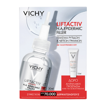 Εικόνα της VICHY LIFTACTIV PROMO H.A EPIDERMIC FILLER SERUM, 30ML & ΔΩΡΟ ΑΝΤΗΛΙΑΚΗ ΠΡΟΣΤΑΣΙΑ SPF50 ΚΑΤΑ ΤΗΣ ΦΩΤΟΓΗΡΑΝΣΗΣ, 15ML