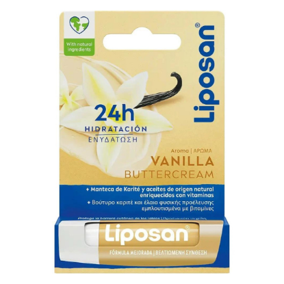 Εικόνα της LIPOSAN VANILLA BUTTERCREAM ΕΝΥΔΑΤΙΚΟ BALM ΧΕΙΛΙΩΝ, 4.8g