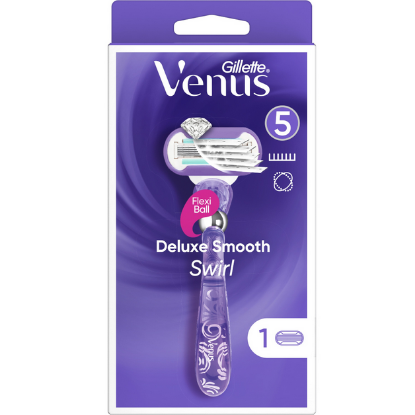 Εικόνα της GILLETTE VENUS DELUXE SMOOTH SWIRL 1 MANUAL + 1 ΑΝΤΑΛΛΑΚΤΙΚΟ