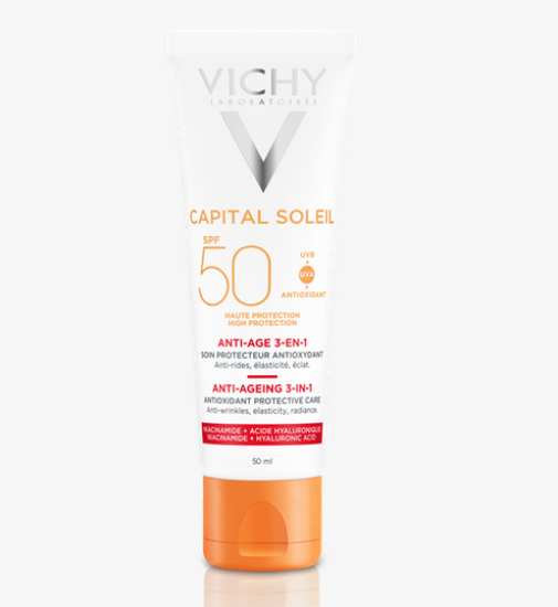 Εικόνα της VICHY CAPITAL SOLEIL ANTI-AGE 3IN1 SPF50 50ML