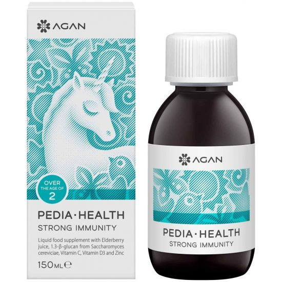 Εικόνα της AGAN PEDIA HEALTH STRONG IMMUNITY, ΣΥΜΠΛΗΡΩΜΑ ΔΙΑΤΡΟΦΗΣ ΓΙΑ ΤΗΝ ΕΝΙΣΧΥΣΗ ΤΟΥ ΑΝΟΣΟΠΟΙΗΤΙΚΟΥ ΤΩΝ ΠΑΙΔΙΩΝ, 150ML