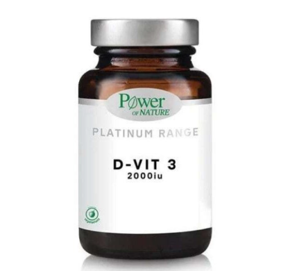 Εικόνα της POWER OF NATURE PLATINUM RANGE D-VIT3 2000IU, 20TABS