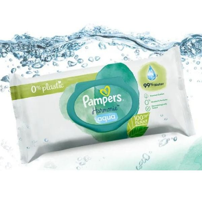 Εικόνα της PAMPERS HARMONIE AQUA WIPES 48TEM.