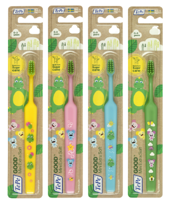 Εικόνα της TEPE GOOD MINI EXTRA SOFT BRUSH 0-3 YEARS 1ΤΕΜ.- Οικολογική Οδοντόβουρτσα 1ΤΕΜ.