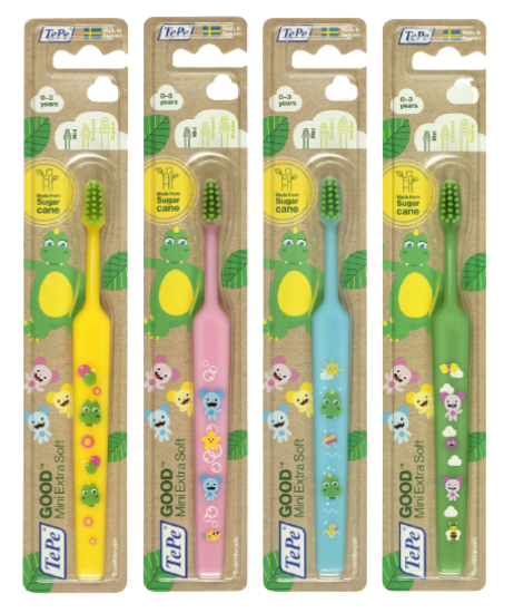 Εικόνα της TEPE GOOD MINI EXTRA SOFT BRUSH 0-3 YEARS 1ΤΕΜ.- Οικολογική Οδοντόβουρτσα 1ΤΕΜ.