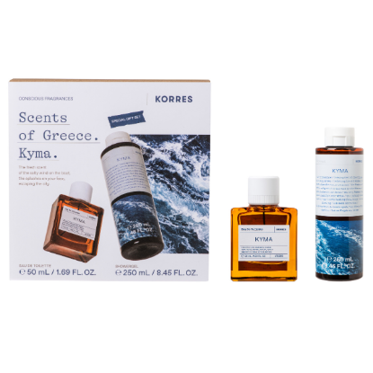 Εικόνα της KORRES SCENTS OF GREECE PROMO KYMA ME EAU DE TOILETTE ΑΡΩΜΑ, 50ML & SHOWER GEL ΑΦΡΟΛΟΥΤΡΟ, 250ML