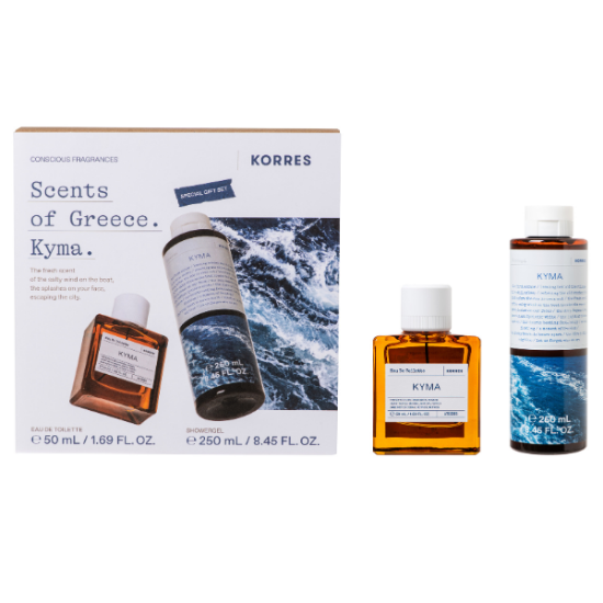 Εικόνα της KORRES SCENTS OF GREECE PROMO KYMA ME EAU DE TOILETTE ΑΡΩΜΑ, 50ML & SHOWER GEL ΑΦΡΟΛΟΥΤΡΟ, 250ML