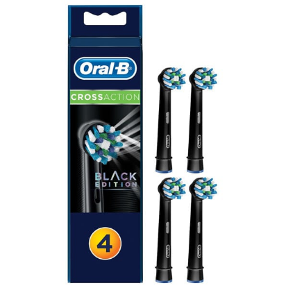 Εικόνα της ORAL-B CROSSACTION BLACK ΑΝΤΑΛΛΑΚΤΙΚΕΣ ΚΕΦΑΛΕΣ ΗΛΕΚΤΡΙΚΗΣ ΟΔΟΝΤΟΒΟΥΡΤΣΑΣ, 4ΤΜΧ