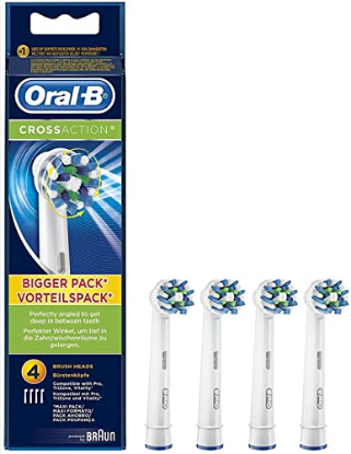 Εικόνα της ORAL-B CROSSACTION WHITE CLEAN MAXIMISER ΑΝΤΑΛΛΑΚΤΙΚΕΣ ΚΕΦΑΛΕΣ ΗΛΕΚΤΡΙΚΗΣ ΟΔΟΝΤΟΒΟΥΡΤΣΑΣ, 4ΤΜΧ