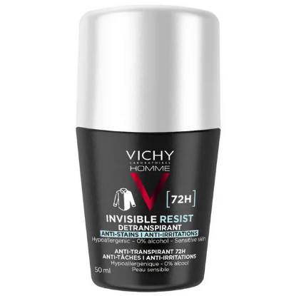 Εικόνα της VICHY HOMME INVISIBLE, ANTI-STAIN - ANTI IRRITATION ROLL-ON ΑΠΟΣΜΗΤΙΚΟ ΚΑΤΑ ΤΩΝ ΣΗΜΑΔΙΩΝ ΚΑΙ ΤΗΣ ΕΝΤΟΝΗΣ ΕΦΙΔΡΩΣΗΣ, 50ML