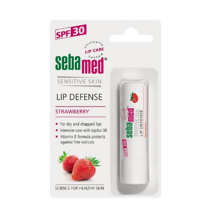 Εικόνα της SEBAMED LIP DEFENSE STRAWBERRY SPF30 ΠΡΟΣΤΑΤΕΥΤΙΚΟ & ΜΑΛΑΚΤΙΚΟ ΓΙΑ ΤΑΛΑΙΠΩΡΗΜΕΝΑ ΧΕΙΛΗ, 4.8g