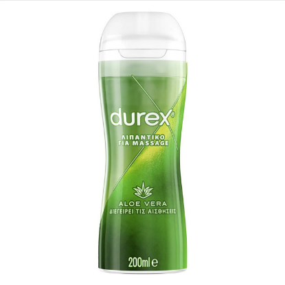 Εικόνα της DUREX ΛΙΠΑΝΤΙΚΟ ΔΙΕΓΕΡΤΙΚΟ GEL PLAY MASSAGE 2 IN 1 ALOE VERA, 200ML