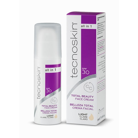 Εικόνα της TECNOSKIN TOTAL BEAUTY FACE CREAM LIGHT SPF30 ΑΝΤΙΡΥΤΙΔΙΚΗ ΚΡΕΜΑ ΠΡΟΣΩΠΟΥ ALL IN ONE ΜΕ ΧΡΩΜΑ ΑΝΟΙΧΤΗ ΑΠΟΧΡΩΣΗ, 50ML