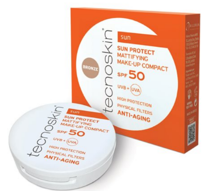 Εικόνα της TECNOSKIN SUN PROTECT MATTIFYING MAKE-UP COMPACT BRONZE SPF50 ΑΝΤΗΛΙΑΚΗ ΠΟΥΔΡΑ ΠΡΟΣΩΠΟΥ, 10G