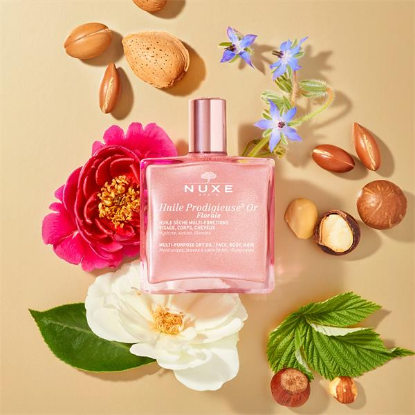 Εικόνα της NUXE HUILE PRODIGIEUSE OR FLORALE, 50ML - Ξηρό Λάδι με Λάμψη για Πρόσωπο, Σώμα & Μαλλιά, 50ml