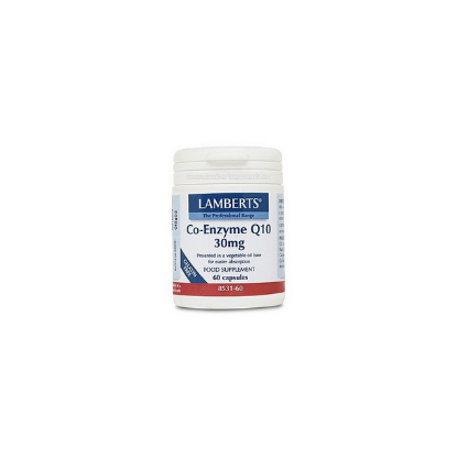 Εικόνα της LAMBERTS CO-ENZYME Q10 30MG 60CAPS - Συνένζυμο Q10 με Μοναδικές Ευεργετικές Ιδιότητες για την Καρδιά & το Ανοσοποιητικό Σύστημα, 60caps