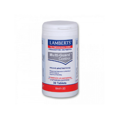 Εικόνα της LAMBERTS MULTI GUARD CONTROL 30TABS - Συμπλήρωμα Διατροφής Υψηλής Δραστικότητας Για Να Βοηθήσει Το Σώμα 30Tabs