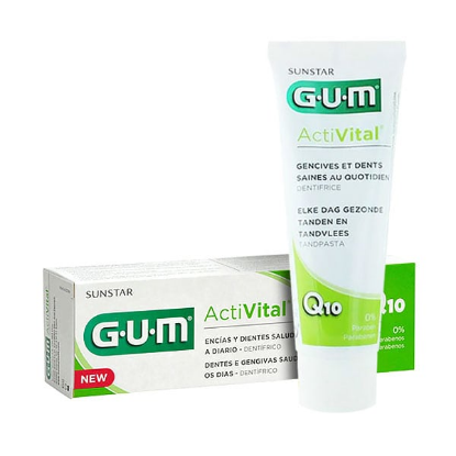 Εικόνα της GUM 6050 ACTIVITAL Q10 TOOTHGEL ΟΔΟΝΤΟΚΡΕΜΑ ΓΙΑ ΤΗΝ ΚΑΘΗΜΕΡΙΝΗ ΠΡΟΣΤΑΣΙΑ ΤΩΝ ΟΥΛΩΝ, 75ML