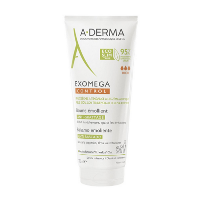 Εικόνα της A-DERMA EXOMEGA CONTROL BAUME EMOLLIENT RICH, ΜΑΛΑΚΤΙΚΟ ΒΑΛΣΑΜΟ ΓΙΑ ΑΤΟΠΙΚΟ-ΞΗΡΟ ΔΕΡΜΑ, 200ML