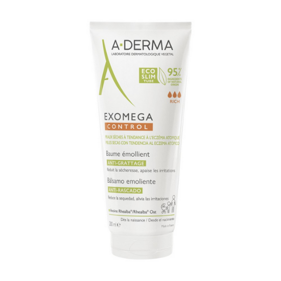 Εικόνα της A-DERMA EXOMEGA CONTROL BAUME EMOLLIENT RICH, ΜΑΛΑΚΤΙΚΟ ΒΑΛΣΑΜΟ ΓΙΑ ΑΤΟΠΙΚΟ-ΞΗΡΟ ΔΕΡΜΑ, 200ML