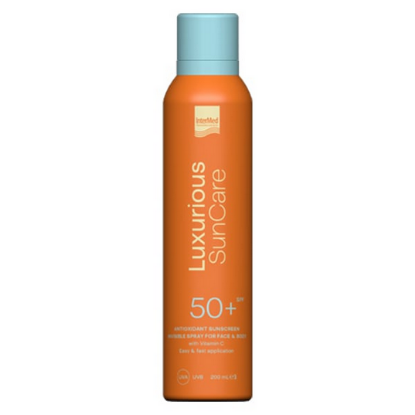 Εικόνα της INTERMED LUXURIOUS SUNCARE ANTIOXIDANT SUNSCREEN INVISIBLE SPRAY SPF50+ ΑΝΤΗΛΙΑΚΟ ΣΠΡΕΙ ΓΙΑ ΠΡΟΣΩΠΟ & ΣΩΜΑ, 200ML