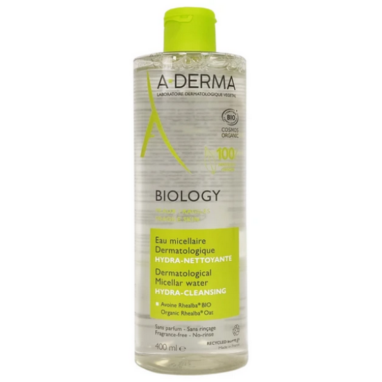 Εικόνα της A-DERMA BIOLOGY EAU MICELLAIRE DERMATOLOGIQUE ΝΕΡΟ ΝΤΕΜΑΚΙΓΙΑΖ ΓΙΑ ΠΡΟΣΩΠΟ & ΜΑΤΙΑ  400ML