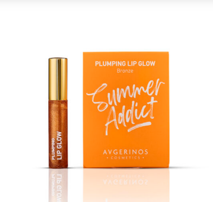 Εικόνα της AVGERINOS SUMMER ADDICT PLUMPING LIP GLOW BRONZE SPF6 5ML