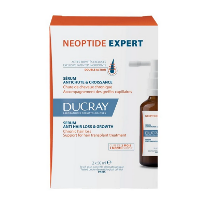 Εικόνα της DUCRAY NEOPTIDE EXPERT SERUM 2X50ML - Ορός Κατά της Τριχόπτωσης για Άνδρες & Γυναίκες, 2x50ml