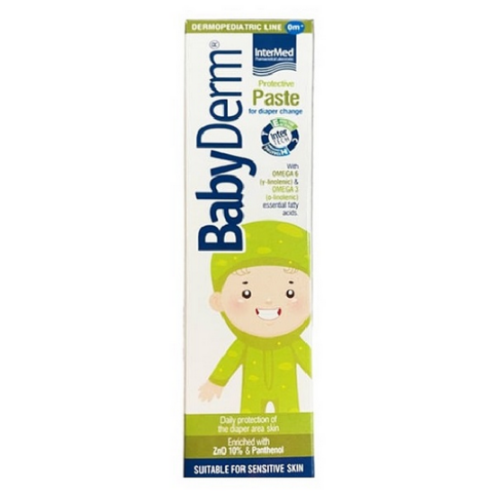 Εικόνα της INTERMED BABYDERM PROTECTIVE PASTE ΠΡΟΣΤΑΤΕΥΤΙΚΗ ΠΑΣΤΑ, 125ML.