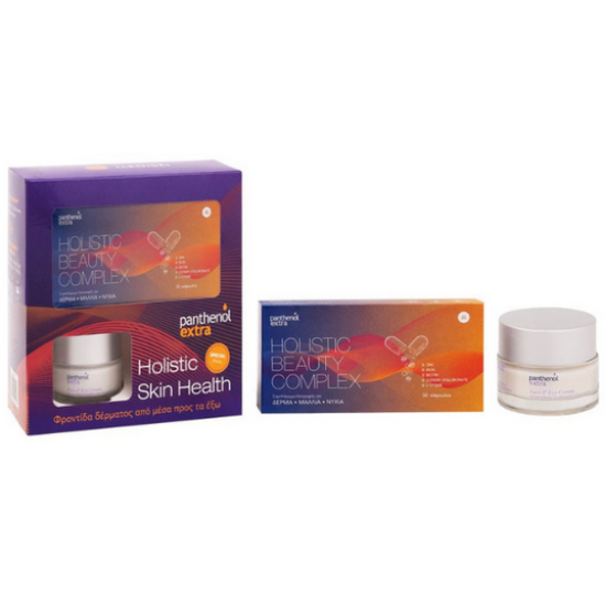 Εικόνα της MEDISEI PANTHENOL EXTRA HOLISTIC SKIN HEALTH ΜΕ PANTHENOL EXTRA FACE & EYE CREAM ΑΝΤΙΡΥΤΙΔΙΚΗ ΚΡΕΜΑ ΠΡΟΣΩΠΟΥ, 50ML & HOLISTIC BEAUTY COMPLEX, 30CAPS , 1 ΣΕΤ